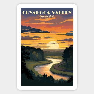 Cuyahoga Valley National Park Travel Poster Sticker